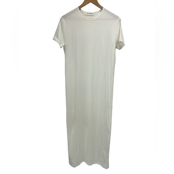 The Frankie Shop Maya Cotton-jersey Maxi T-shirt Dress in White - Size Small - Picture 6 of 12